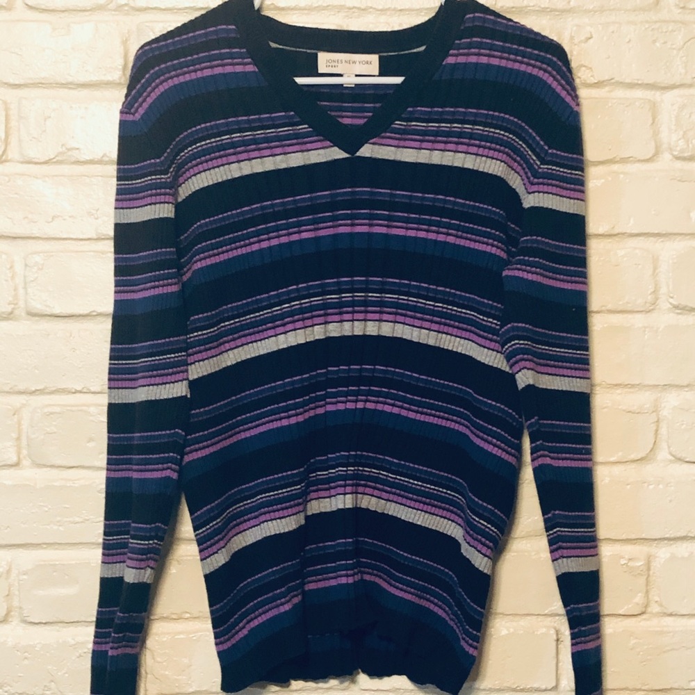 Jones New York Striped Sweater
